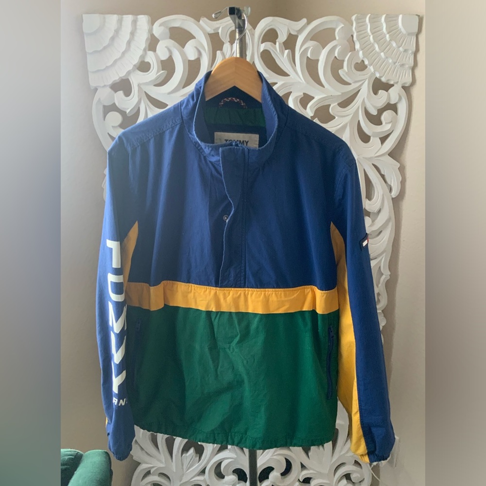 Tommy Jeans Retro Block Anorak Jacket size medium